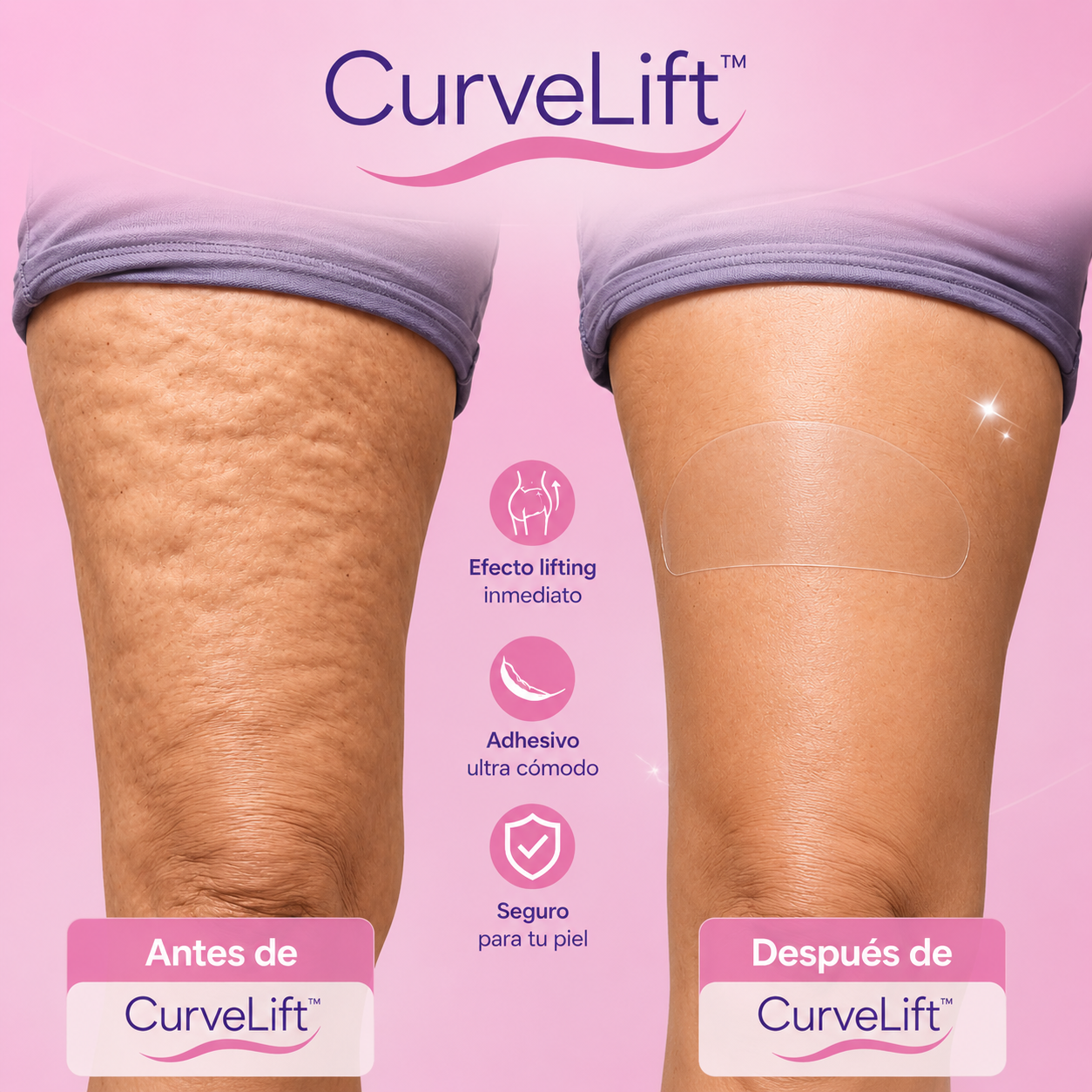 CurveLift™ — La cinta invisible para piernas y glúteos más firmes