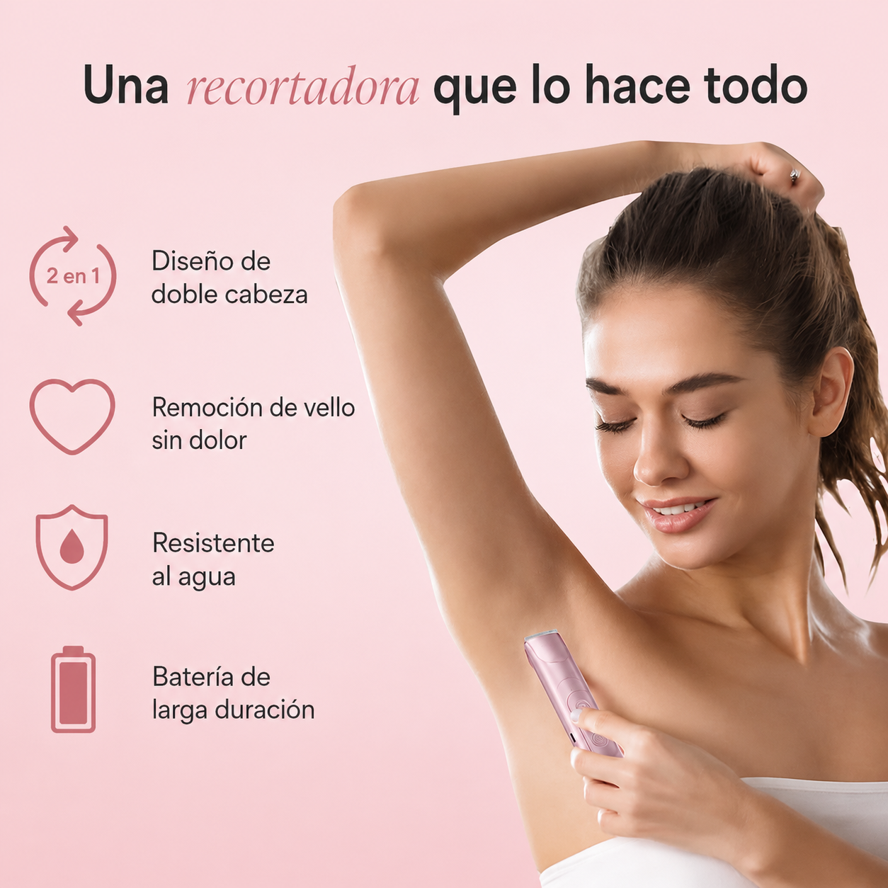 SmoothBikini™ — La rasuradora femenina para una zona íntima suave y sin irritación