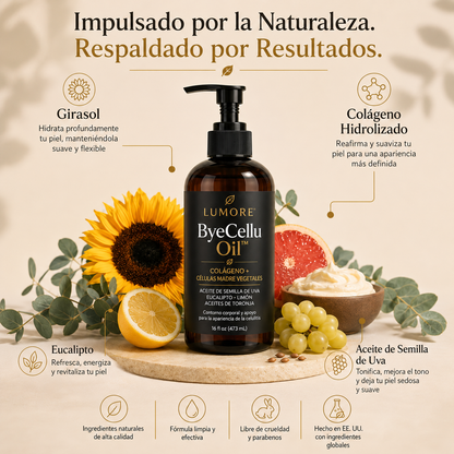 ByeCellu Oil™ — Menos apariencia de celulitis, más confianza
