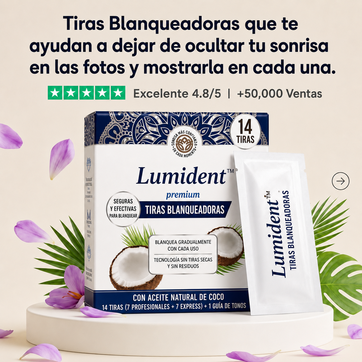 Lumident™ Tiras Blanqueadoras — Redescubre el brillo de tu sonrisa