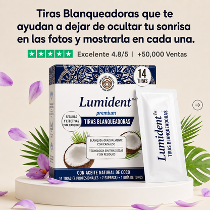 Lumident™ Tiras Blanqueadoras — Redescubre el brillo de tu sonrisa