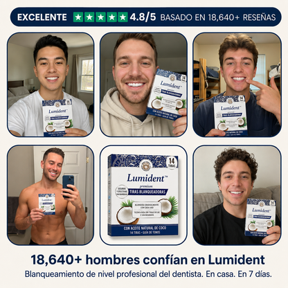 Lumident™ Tiras Blanqueadoras — Redescubre el brillo de tu sonrisa